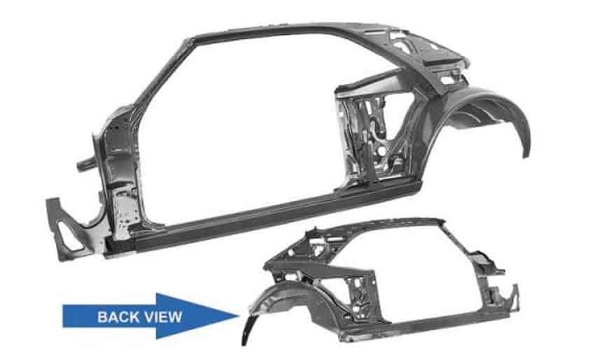 67-9 F 1/4 & door Side Frame assembly